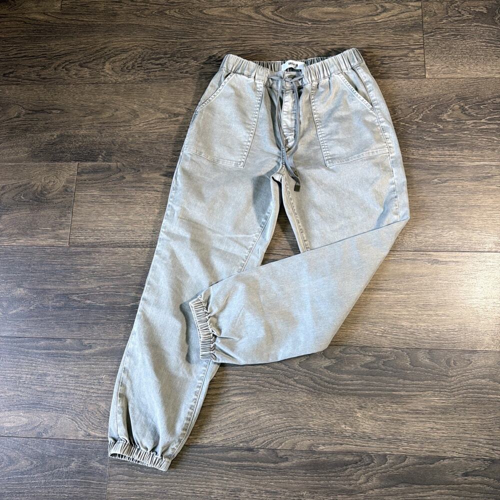 Mica Los Angeles Sz S Sage Green Utility Jogger Pants Athleisure Stretch Casual